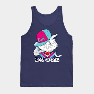 Funny Dj Cat Tank Top